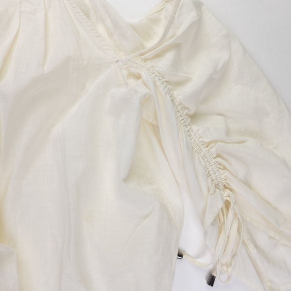 Free People Cream Cold Shoulder Top Sz Xs - Picture 6 of 15